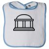 Infant Contrast Trim Terry Bib Thumbnail