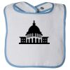 Infant Contrast Trim Terry Bib Thumbnail