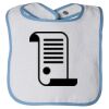 Infant Contrast Trim Terry Bib Thumbnail
