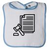 Infant Contrast Trim Terry Bib Thumbnail