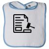 Infant Contrast Trim Terry Bib Thumbnail