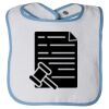 Infant Contrast Trim Terry Bib Thumbnail
