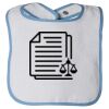 Infant Contrast Trim Terry Bib Thumbnail