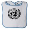 Infant Contrast Trim Terry Bib Thumbnail