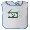 Infant Contrast Trim Terry Bib Thumbnail