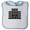 Infant Contrast Trim Terry Bib Thumbnail
