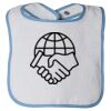 Infant Contrast Trim Terry Bib Thumbnail