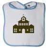 Infant Contrast Trim Terry Bib Thumbnail