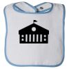 Infant Contrast Trim Terry Bib Thumbnail