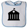 Infant Contrast Trim Terry Bib Thumbnail