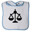 Infant Contrast Trim Terry Bib Thumbnail