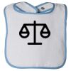Infant Contrast Trim Terry Bib Thumbnail