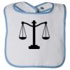Infant Contrast Trim Terry Bib Thumbnail