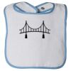 Infant Contrast Trim Terry Bib Thumbnail