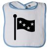Infant Contrast Trim Terry Bib Thumbnail