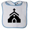 Infant Contrast Trim Terry Bib Thumbnail