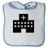 Infant Contrast Trim Terry Bib Thumbnail