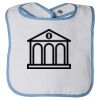 Infant Contrast Trim Terry Bib Thumbnail