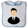Infant Contrast Trim Terry Bib Thumbnail