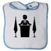 Infant Contrast Trim Terry Bib Thumbnail