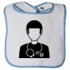 Infant Contrast Trim Terry Bib Thumbnail