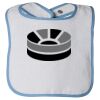 Infant Contrast Trim Terry Bib Thumbnail