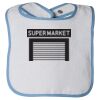 Infant Contrast Trim Terry Bib Thumbnail