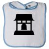 Infant Contrast Trim Terry Bib Thumbnail