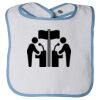 Infant Contrast Trim Terry Bib Thumbnail