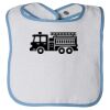 Infant Contrast Trim Terry Bib Thumbnail