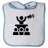Infant Contrast Trim Terry Bib Thumbnail