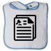 Infant Contrast Trim Terry Bib Thumbnail