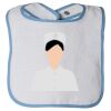 Infant Contrast Trim Terry Bib Thumbnail
