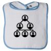 Infant Contrast Trim Terry Bib Thumbnail