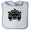 Infant Contrast Trim Terry Bib Thumbnail