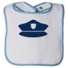 Infant Contrast Trim Terry Bib Thumbnail