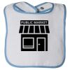 Infant Contrast Trim Terry Bib Thumbnail