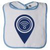 Infant Contrast Trim Terry Bib Thumbnail