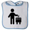 Infant Contrast Trim Terry Bib Thumbnail