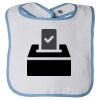 Infant Contrast Trim Terry Bib Thumbnail
