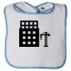 Infant Contrast Trim Terry Bib Thumbnail