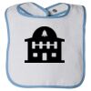 Infant Contrast Trim Terry Bib Thumbnail