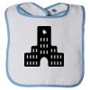 Infant Contrast Trim Terry Bib Thumbnail