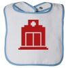 Infant Contrast Trim Terry Bib Thumbnail