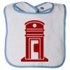 Infant Contrast Trim Terry Bib Thumbnail