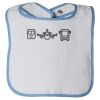 Infant Contrast Trim Terry Bib Thumbnail