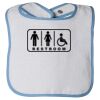Infant Contrast Trim Terry Bib Thumbnail