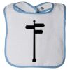 Infant Contrast Trim Terry Bib Thumbnail