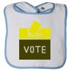 Infant Contrast Trim Terry Bib Thumbnail