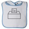 Infant Contrast Trim Terry Bib Thumbnail